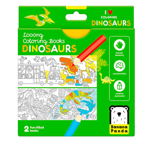 Cuaderno de colorear y aprender Dinosaurios - manodesantaoficial