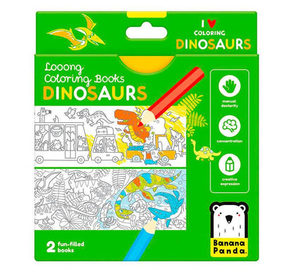 Cuaderno de colorear y aprender Dinosaurios - manodesantaoficial