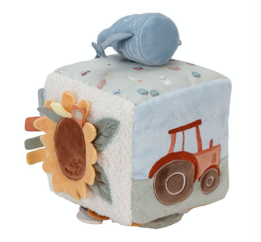 Cubo blandito de actividades Pequeña granja Little Dutch - manodesantaoficial