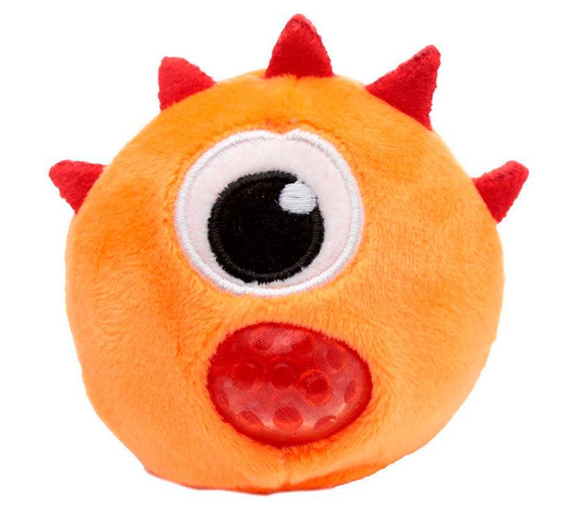 modelo naranja de Nuestro Estrujable de peluche monstruos es el juguete ideal para liberar energía, relajarse y ¡Además son monismos!