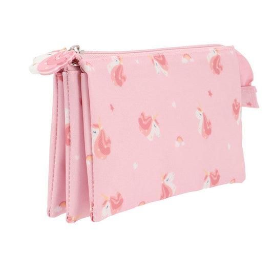 Estuche con 3 Compartimentos Magical Unicorn Personalizable - manodesantaoficial