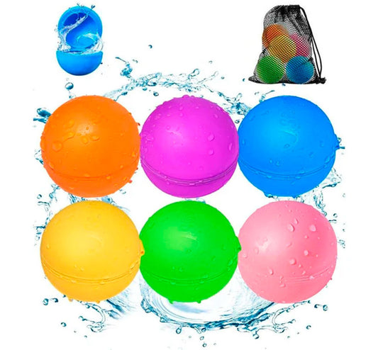 Globos de Agua Reutilizables! Con Soppycid, no tendrás que preocuparte por juntar los pedazos de globos y mantener tu jardín limpio después de una refrescante tarde en el agua. Son tan fáciles de usar que, con solo sumergirlos, se llenarán y se sellarán en un por arte de magia gracias a un magnetismo invisible. colores