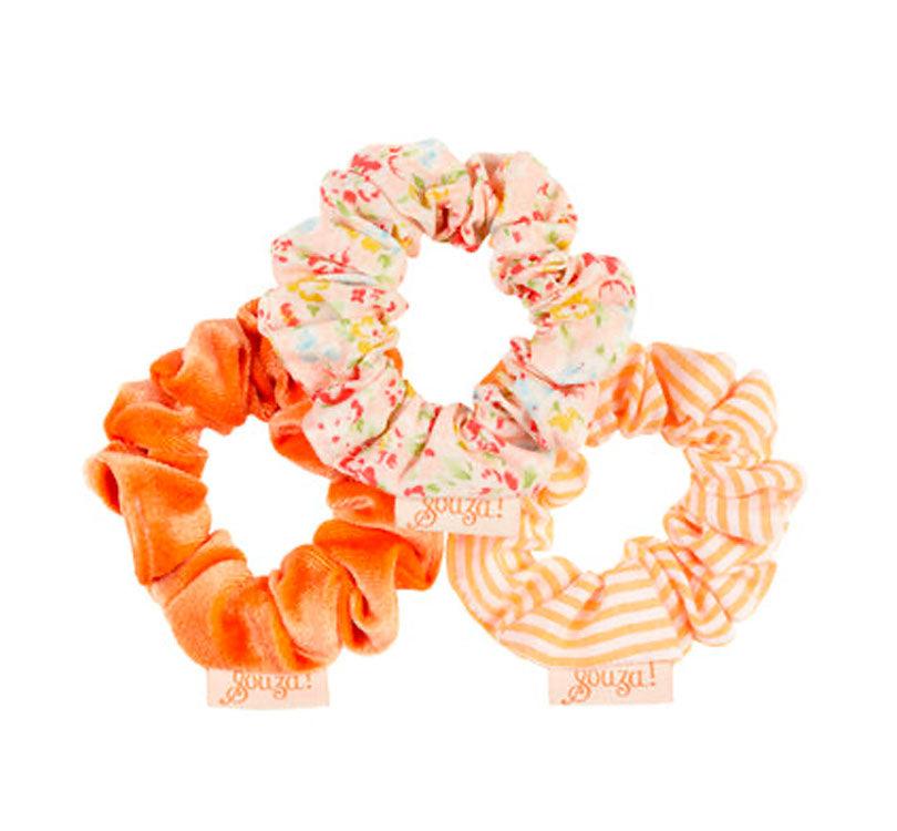Gomas de pelo Scrunchies Elya naranja - manodesantaoficial