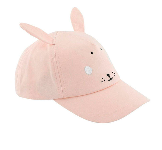  Las gorras de trixie están confeccionadas con un súper suave algodón reciclado y &nbsp;son ideales para que los  gorra rosa conejo trixie