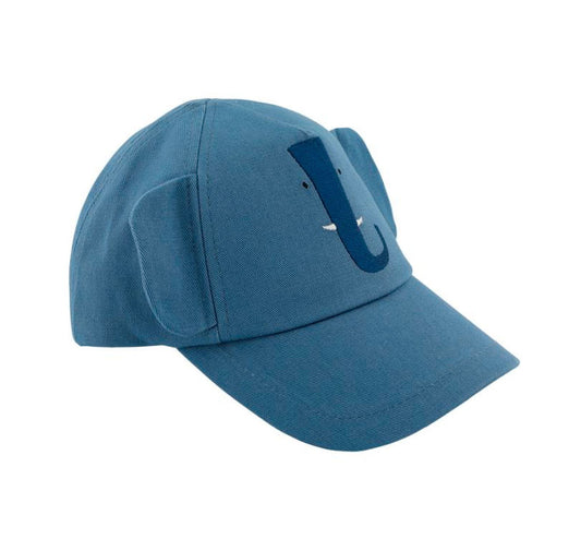 Las gorras de trixie están confeccionadas con un súper suave algodón reciclado y &nbsp;son ideales para que los peques de la casa las lleven en los días más calurosos y así protegerse del sol. Modelo elefante TRIXIE AZUL