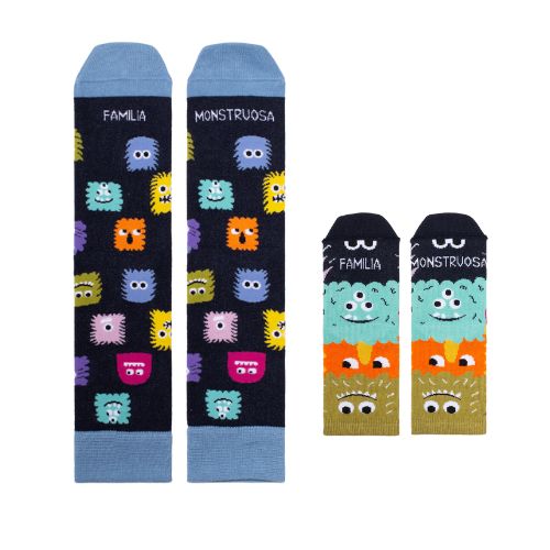 Kit grandes y peques "Papa y mini Familia Monstruosa" - manodesantaoficial
