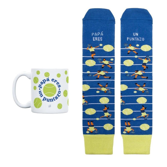 Kit Taza + Calcetines "Papá eres un puntazo" - manodesantaoficial