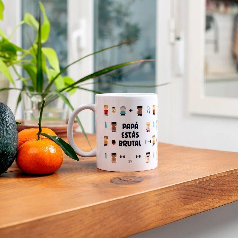 Kit Taza + Calcetines "Papá, Estás Brutal" - manodesantaoficial