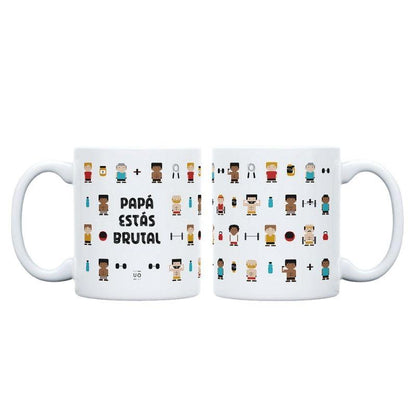 Kit Taza + Calcetines "Papá, Estás Brutal" - manodesantaoficial