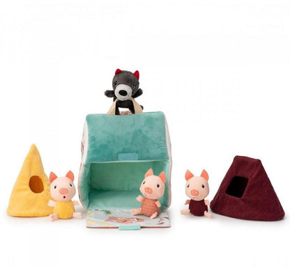 La casa de los tres cerditos y el lobo - manodesantaoficial