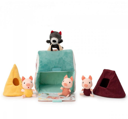 La casa de los tres cerditos y el lobo - manodesantaoficial