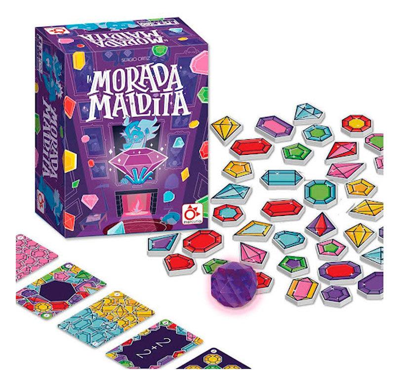 caja y fichas del juego La Morada Maldita es un juego trepidante que pondrá a prueba tu agudeza visual 