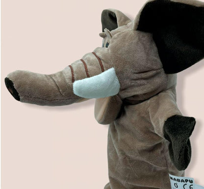 Marioneta de mano Carol la elefanta - manodesantaoficial