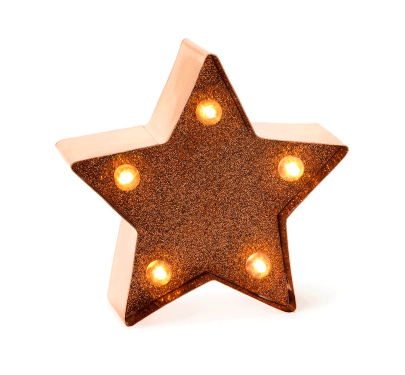 ¡Apaga las lámparas de toda la vida y enciende tu creatividad! La Miniluz Decorativa con Purpurina Star creará un ambiente totalmente diferente en la habitación gracias al detalle luminoso y colorido del led.
