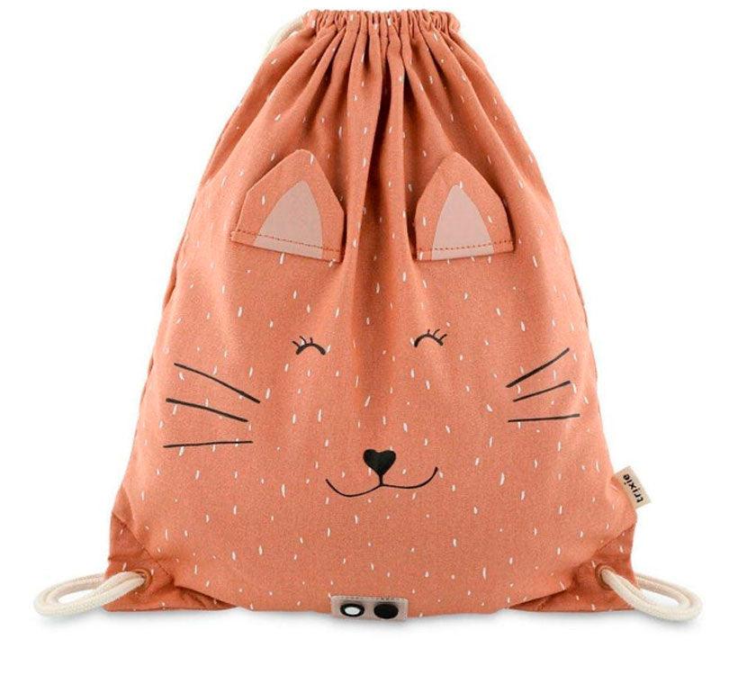 La Mochila saco Gato Trixie es perfecta para los peques de la casa. color rosa suave