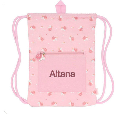 Mochila Saco Impermeable Magical Unicorn Personalizable - manodesantaoficial
