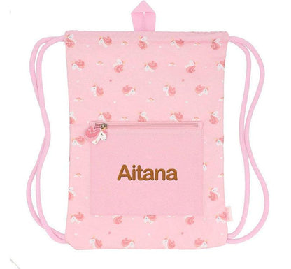 Mochila Saco Impermeable Magical Unicorn Personalizable - manodesantaoficial