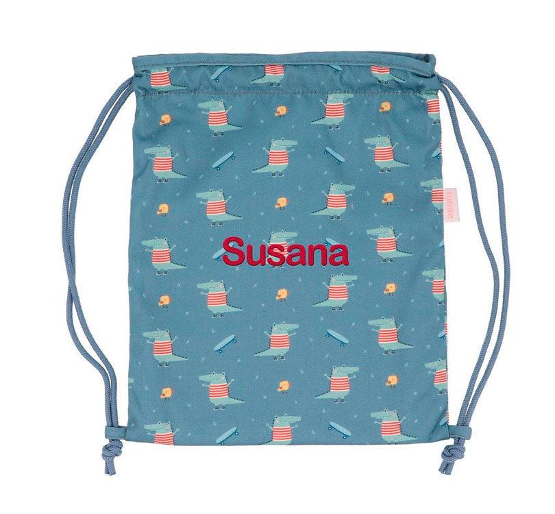 Mochila Saco tela Croc personalizable - manodesantaoficial
