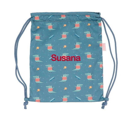 Mochila Saco tela Croc personalizable - manodesantaoficial