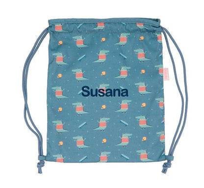 Mochila Saco tela Croc personalizable - manodesantaoficial