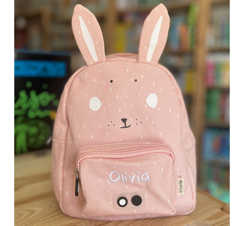 mochila infantil bordada modelo conejo trixie