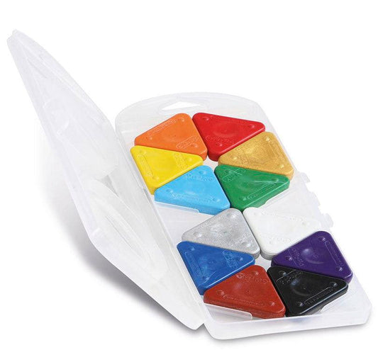 Pack 12 triángulos para colorear - manodesantaoficial