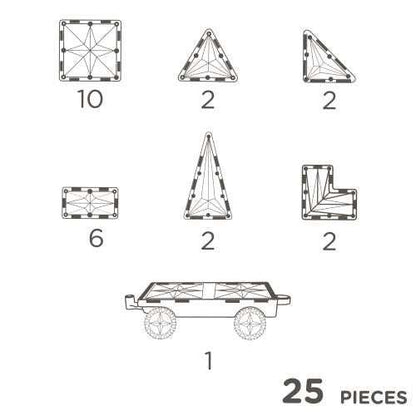 Pack Wheels colores vivos 25 piezas - manodesantaoficial