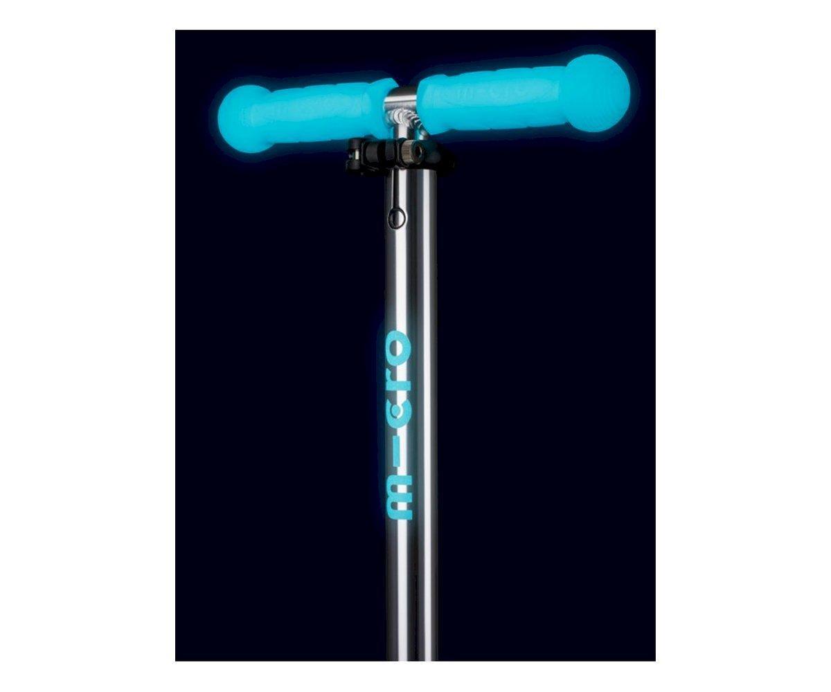 Patinete Mini deluxe LED Brilla en la oscuridad Azul - manodesantaoficial