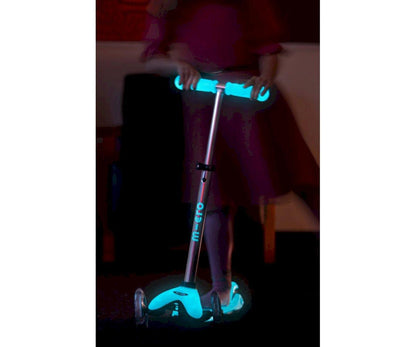 Patinete Mini deluxe LED Brilla en la oscuridad Azul - manodesantaoficial
