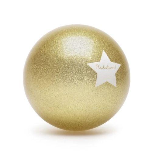 Pelota Ratatam glitter DORADA 15 cm - manodesantaoficial