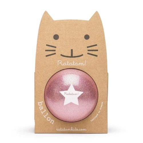 Pelota Ratatam glitter ROSA 15 cm - manodesantaoficial