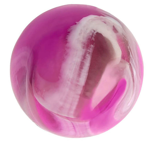 Pelotas saltarinas de un diámetro, aproximado, de 4,9cm, algo mas grade de lo habitual-  Se sirven en colores surtidos, si coges varias unidades, y disponemos de stock, intentaremos que sean colores variados morado marca Moses