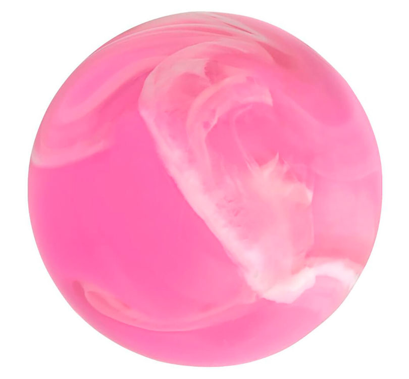 Pelotas saltarinas de un diámetro, aproximado, de 4,9cm, algo mas grade de lo habitual-  Se sirven en colores surtidos, si coges varias unidades, y disponemos de stock, intentaremos que sean colores variados rosa marca Moses