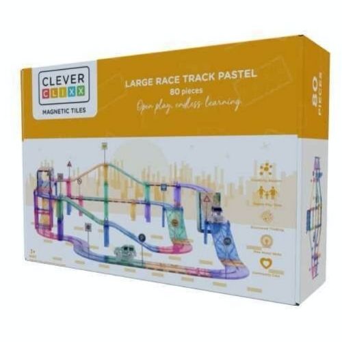 Pista de carreras pastel 80 piezas - manodesantaoficial