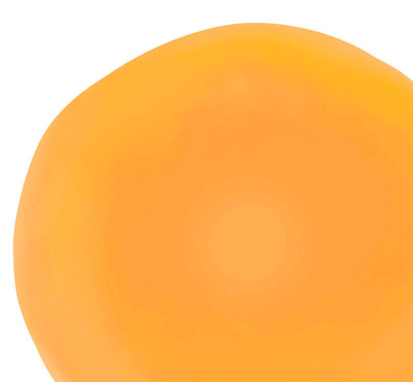 ejemplo del color naranja de los colores surtidos de la masa que brilla en la oscuridad Phanomint de Moses