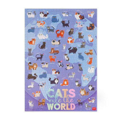 Puzzle 1000 piezas Gatos del mundo - manodesantaoficial