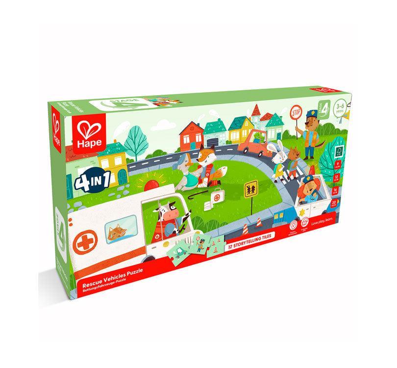 Puzzle Vehículos de rescate - manodesantaoficial