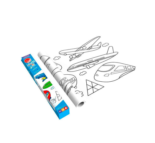 Rollo para colorear mágico Vehículos - manodesantaoficial
