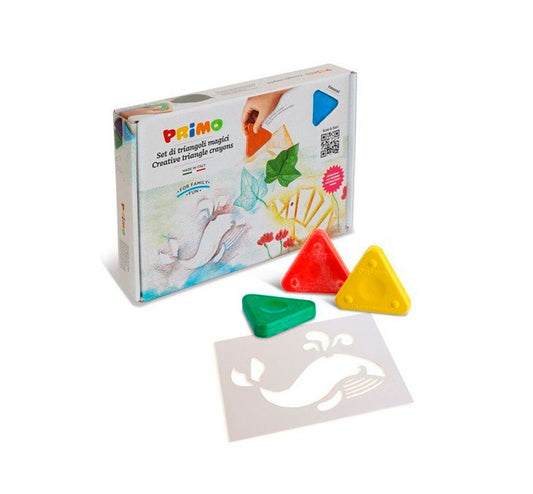 Set 8 pinturas triángulares y plantillas - manodesantaoficial