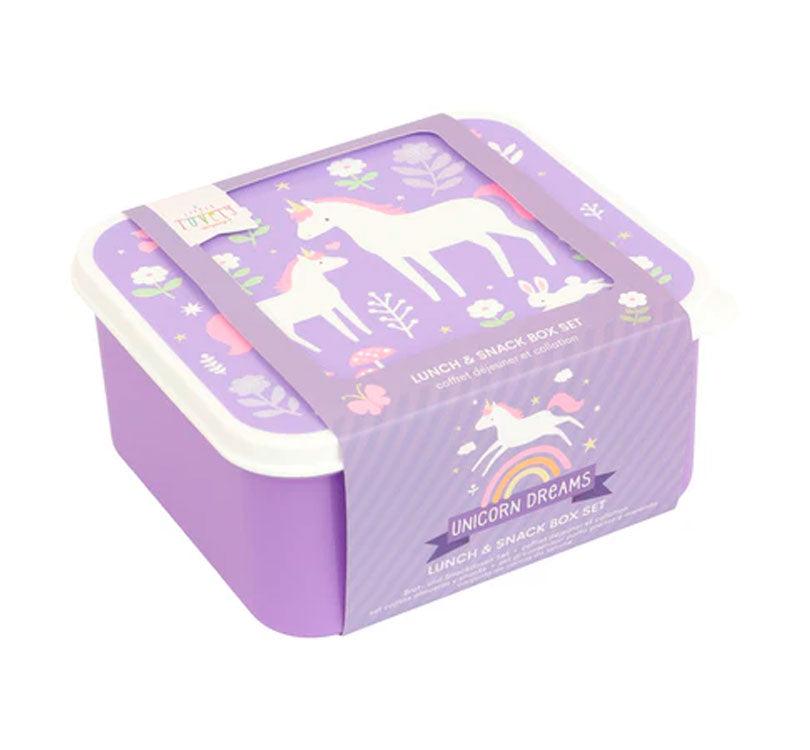 Set de 4 cajitas de almuerzo Unicornios - manodesantaoficial