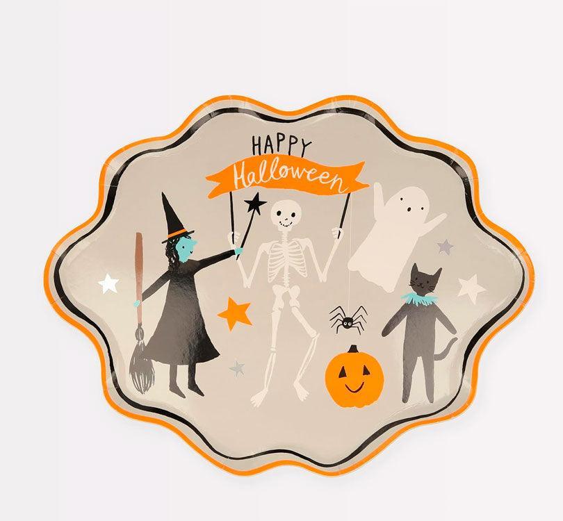 Set de 8 platos Happy Halloween - manodesantaoficial