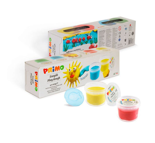Set de masa de moldear 4 colores basicos - manodesantaoficial