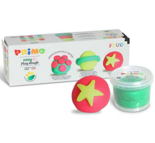 Set de Plastilina 3 colores FLÚOR - manodesantaoficial
