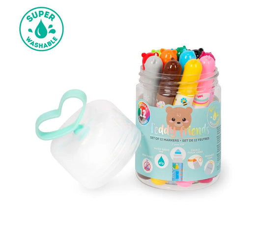 Set Rotuladores lavables 12 colores LEGAMI - manodesantaoficial