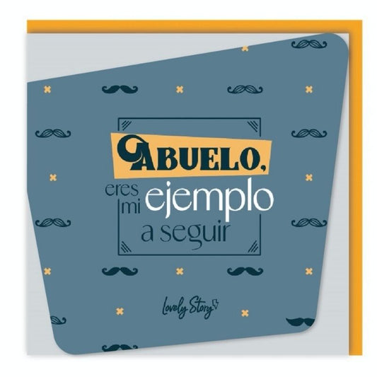 Tarjeta de felicitación Abuelo eres mi ejemplo a seguir - manodesantaoficial