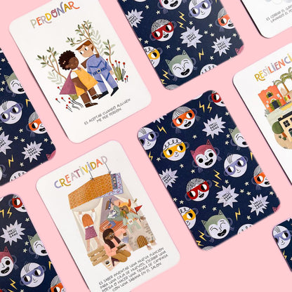 Nuestra Bolsita de cumple con una Flashcard “Superpoderes” y un set de tizas gruesas de suelo es la combinación ideal. ¡Un detallito que enamora a peques y familias por igual!

Cada unidad incluye:
;1 tarjeta flashcard con un superpoder (hay 30 habilidades sociales distintas: empatía, confianza, autocuidado, respeto, etc.), pensadas para fortalecer vínculos y abrir conversaciones valiosas. Ideales para la educación y crianza respetuosa
1 cajita kraft reciclada con 4 tizas gruesas de colores 