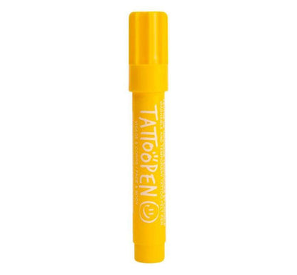 Tattoopen Rotulador para dibujar en la piel Amarillo - manodesantaoficial