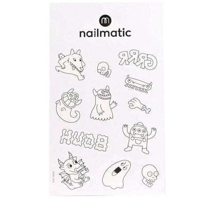 Tatuajes para colorear Monstruos - manodesantaoficial