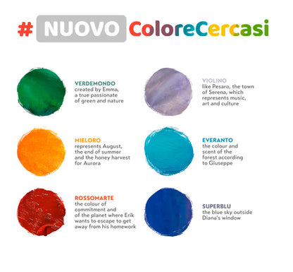 inspiracion de los colores  kit de témperas en colores Especiales colores metalizados de la marca PRIMO