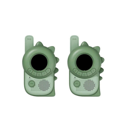  Walkie Talkies Zoo Dino Green (The Zoofamily)

Los&nbsp;Walkie Talkies Zoo Dino Green aseguran la comunicación en todas las misiones y aventuras. Su diseño de dinosaurio y acabado en silicona suave los hace resistentes y divertidos, perfectos para juegos de rol con un alcance de hasta $3 \text{ km}$. 